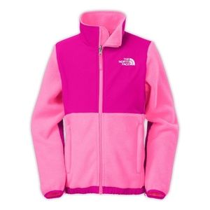 Recycled Gem Pink North Face Denali Jacket Girls L